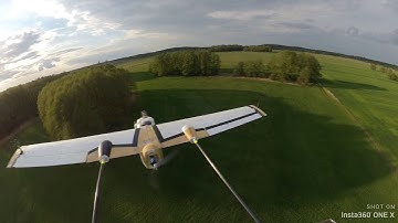 Fixed Wing FPV with Insta360 One X - First Flight
