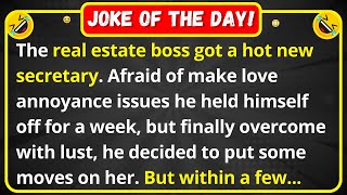 The real estate boss got a h0t new secretary | very funny joke of the day