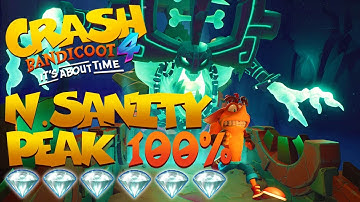 Crash Bandicoot 4: N.Sanity Peak 100% Run - All Gems & Red Gem Guide