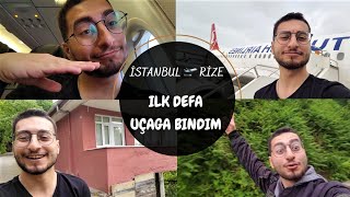 İlk kez uçağa bindim | Rize'de ilk günüm | Rize - Artvin Havaalanı  RİZE VLOG