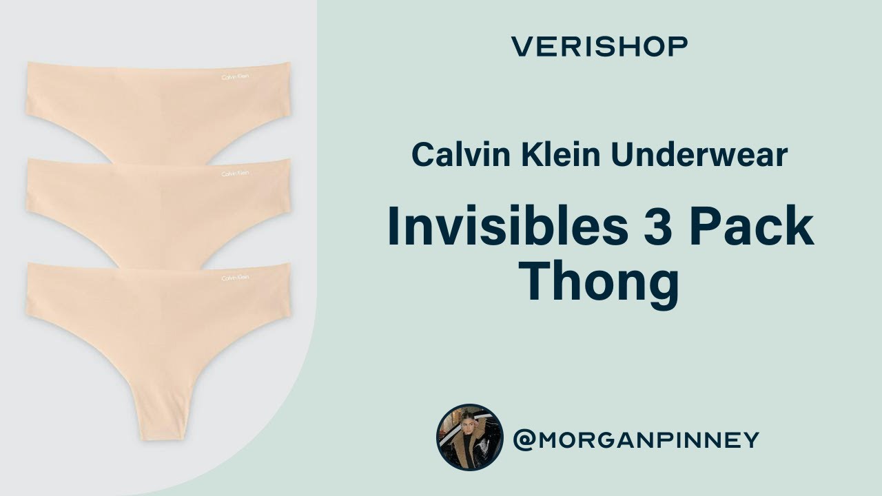 Calvin Klein Underwear Invisibles 3 Pack Thong Review 