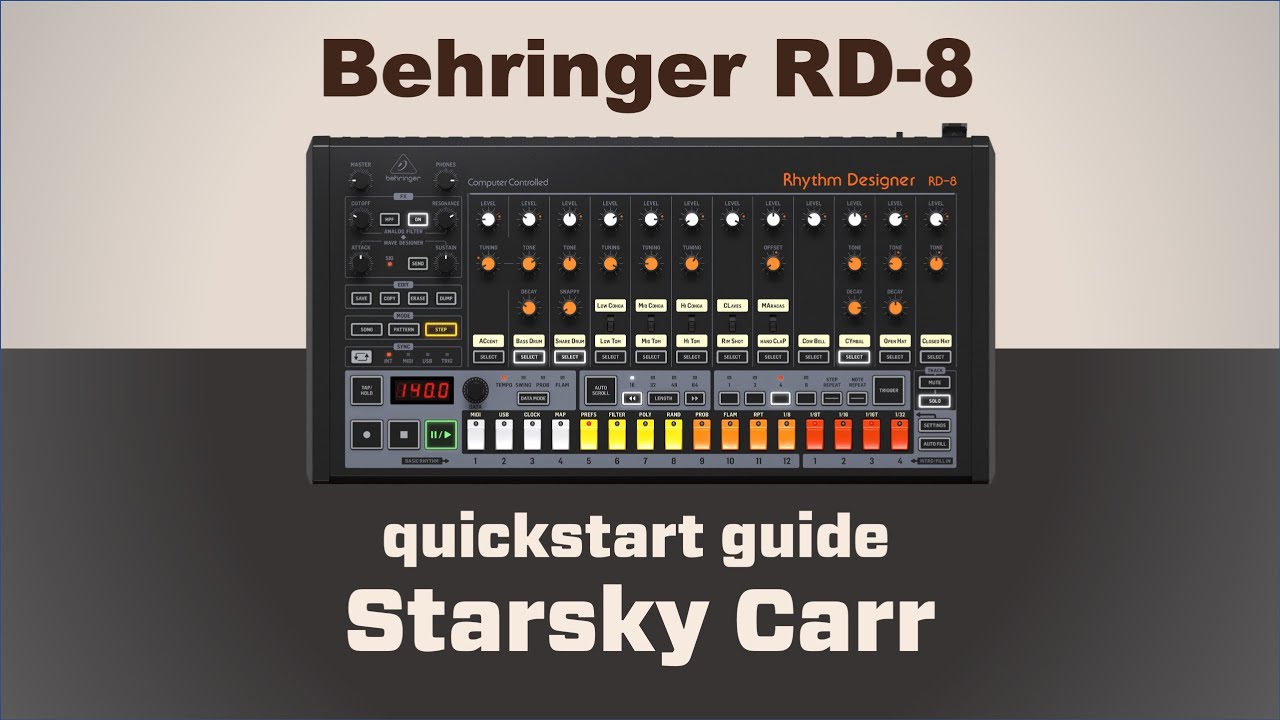 Behringer RD-8 Quick start guide to happiness - YouTube