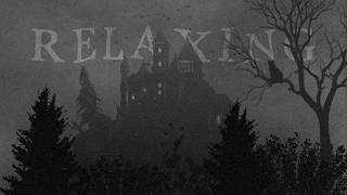 Gothic Castle in the Fog | old movie crackling, eerie drone | ASMR Ambience | No AI