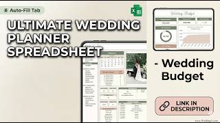 Ultimate Wedding Planner Spreadsheet - Guest list - Seating plan - Vendor's choice - Wedding budget