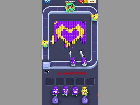 Color Blast: Block Shooter Level 105 Gameplay