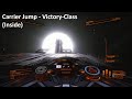 Elite Dangerous | Fleet Carrier Jump (Victory-Class) | Inside |  ATC Yumi | 1080p/60fps