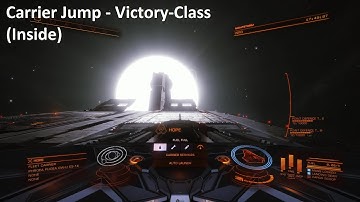 Elite Dangerous | Fleet Carrier Jump (Victory-Class) | Inside |  ATC Yumi | 1080p/60fps