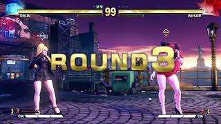 STREET FIGHTER V Kolin vs Poison