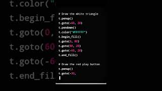 python turtle  in draw YouTube Dsign #programming #viral