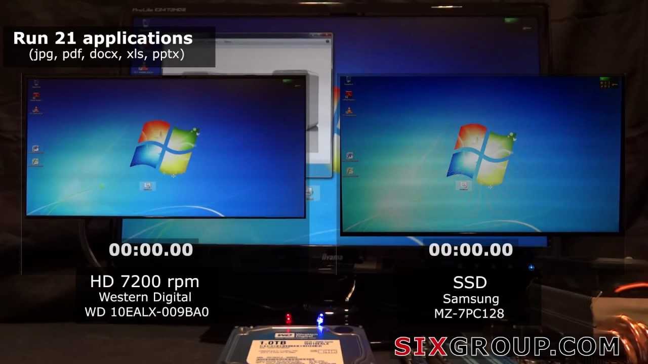 SSD HDD 7200rpm comparison -Samsung 830 - WD 10EALX- -