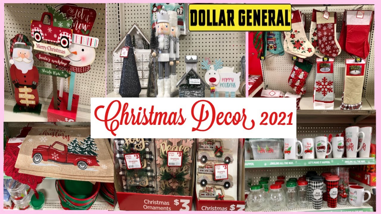 DOLLAR GENERAL CHRISTMAS DECOR WITH ME AT DOLLAR GENERAL 