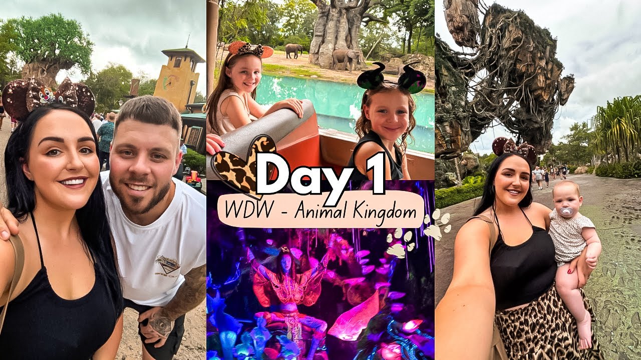WALT DISNEY WORLD – DAY 1 | Animal Kingdom Vlog: Safari, Lion King & Flight of Passage! 🐘🦖✨
