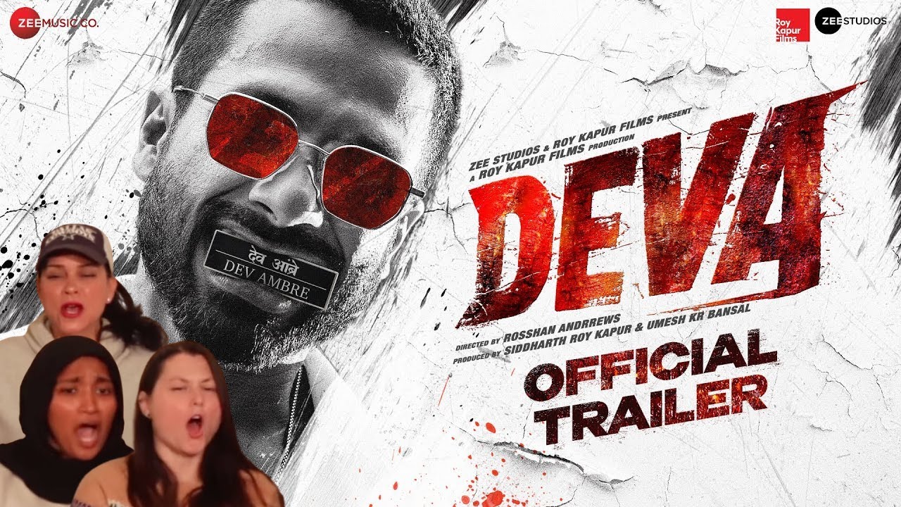 Реакция американцев на «Деву» | Официальный трейлер Шахида Капура | Пуджа Хегде | Росшан Эндрюс |