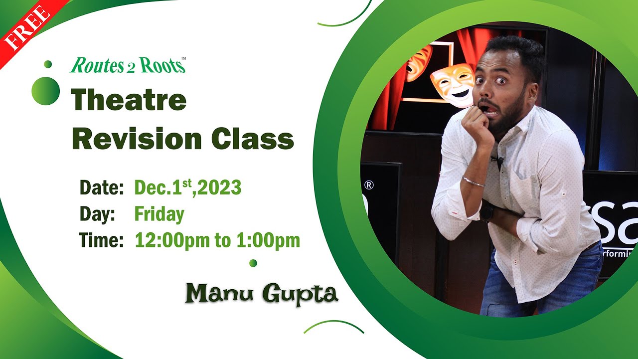 Elevate Your Acting Skills - Mastering Theater Arts: Join Our Free Online Class | Routes 2 Roots