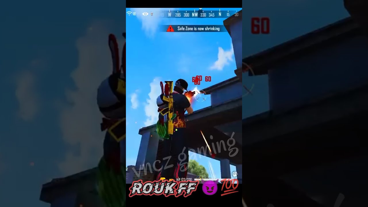 R.I.P Rouk ff || Solo Vs squad 😈🎯 || 