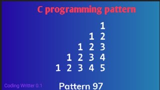 Best pattern tutorial video in C programming language ll 💯🧠#coding #short #youtubeshorts