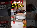 Havells switch board installation#shortsfeed#shorts#feed#housewiring#electrical
