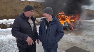 Сожгли автомобиль в Новосибирске (гараж 54)