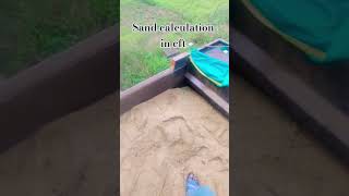 Sand calculation process #reels #construction #sand #calculation #cft #video #shorts