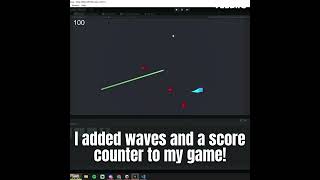 I added waves and a score counter to my game! #shorts