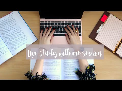 LIVE STUDY WITH ME | 1.5 HOURS | NO MUSIC
