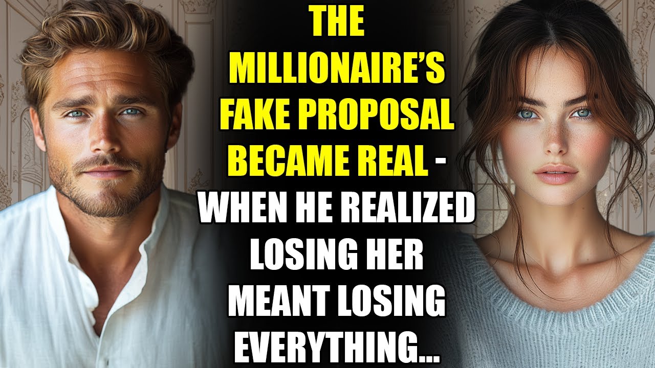 The MILLIONAIRE’s Fake Proposal Became Real - When He Realized Losing Her Meant Losing Everything...