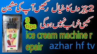 ice cream machine cooling problem|ice cream machine compressor not working#azharhftv