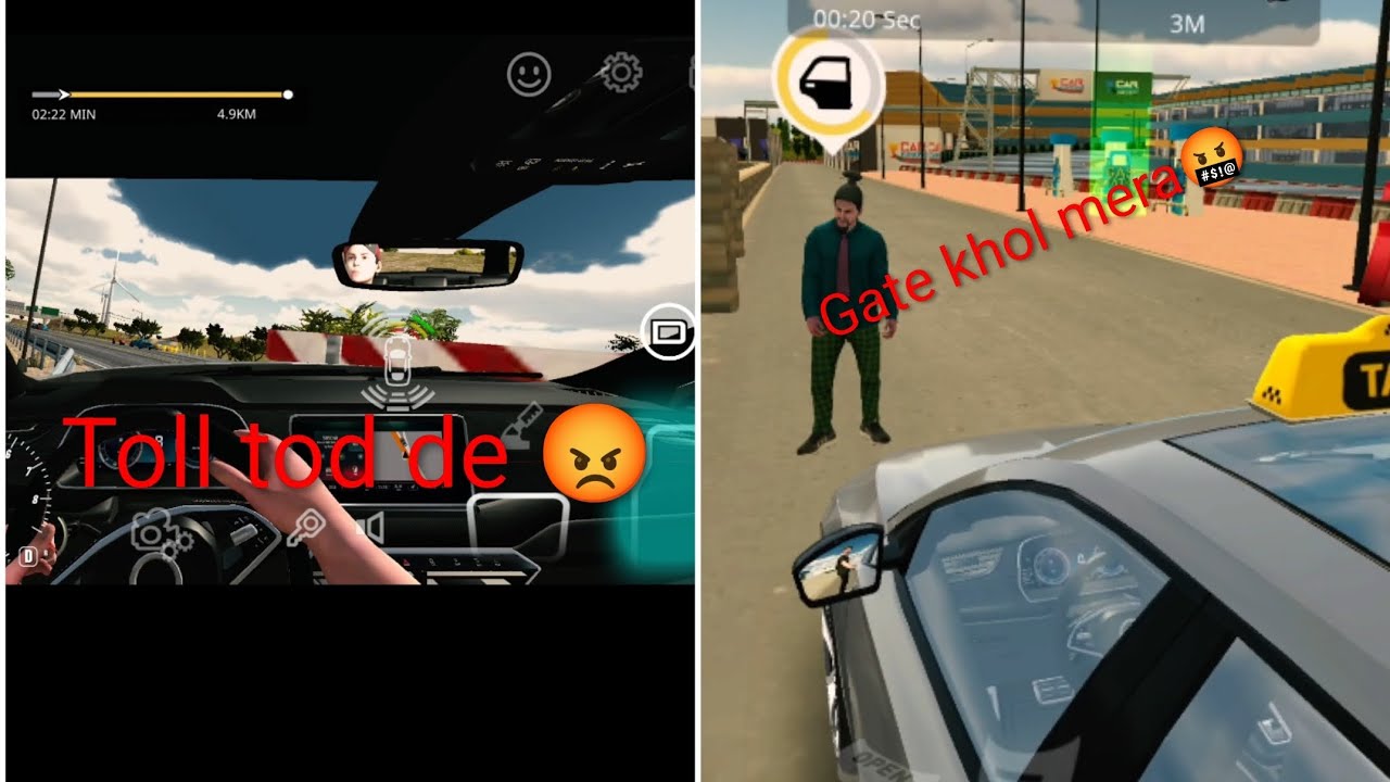 Car Parking Multiplayer Taxi but accident ho gya aur dhamki mil gayi #accident #taxi  #ladai #gunda 