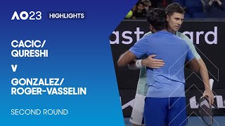 Cacic/Qureshi v Gonzalez/Roger-Vasselin Highlights | Australian Open 2023 Second Round screenshot 4