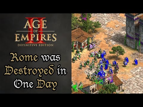 Aoe2 DE Campaign Achievements: Rome was Destroyed in One Day [Alaric 4. The Fall of Rome]