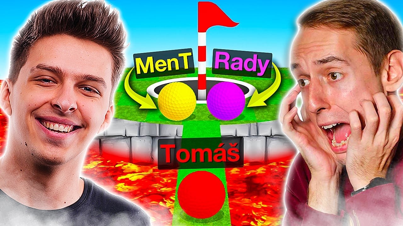 CELEJ MTEAM ZASE POHROMADĚ! 😍 | Golf With @ment3 & @RadekHradek