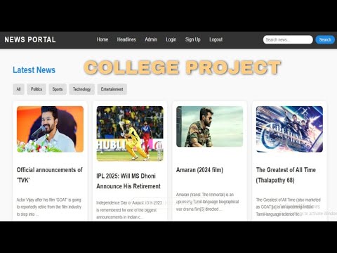 Building a Responsive News Portal Website with HTML, CSS, JS, and ...