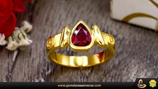 Buy Real Certified Ruby Gemstone for Astrology in Bangalore India | Ruby Ring Astrology|