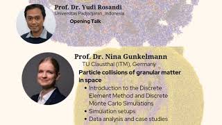 Particle Collisions of Granular Matter in Space