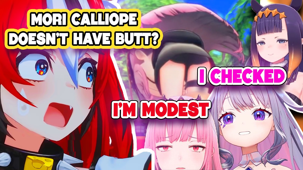 Biboo Finds Out Calli's Model and Realized She Has No Ass Compare to other Holo girl