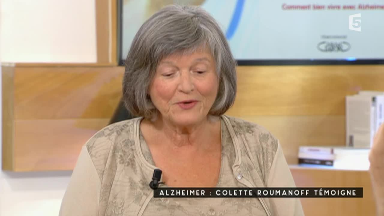 Alzheimer, Colette Roumanoff témoigne - C à vous - 18/09/2015