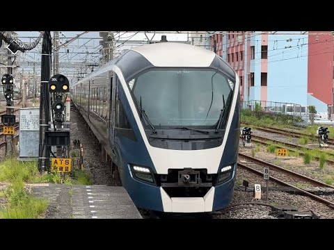 E261系0番台RS2編成　特急サフィール踊り子3号伊豆急下田行きが平塚駅4番線を通過するシーン