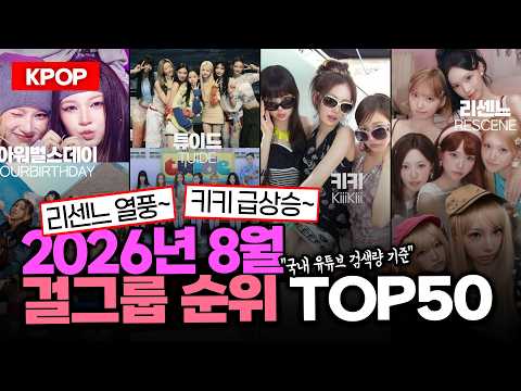(2026.8) 걸그룹 순위 TOP50