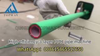High Efficient 3-layer PPR pipe making machine，PPR pipe machine
