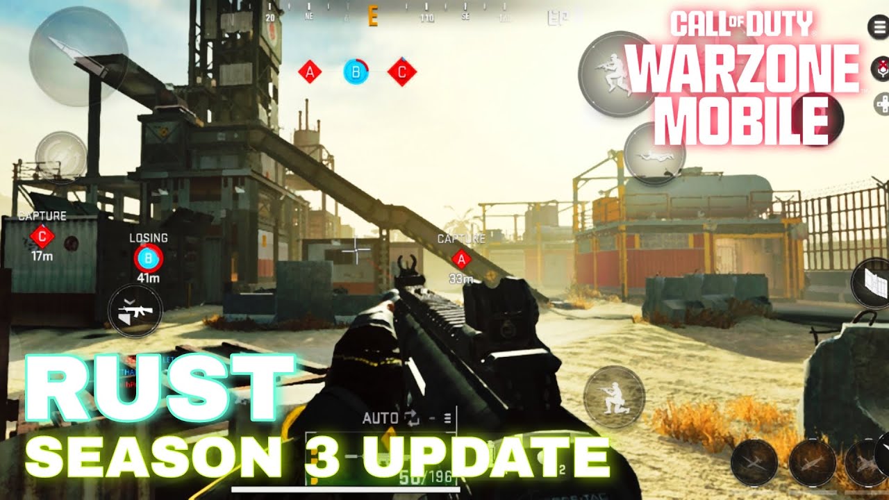Warzone Mobile RUST map SEASON 3 UPDATE - HD Graphics 90 - 120 FPS Gameplay