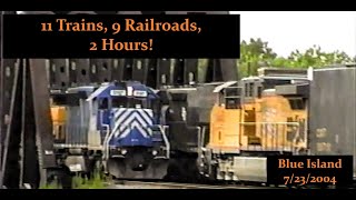 Blue Island - 11 Trains, 9 Railroads, 2 Hours! [July 23, 2004]
