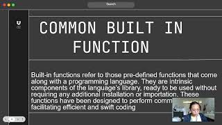 String Methods, Common Built-in Functions, and Basic Modules/Classes