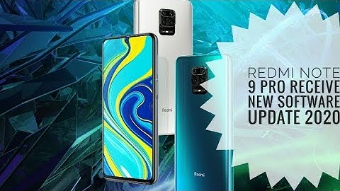 Redmi note 9 pro official receive MIUI 11.0.4.0 new update | Fix bugs & Improvements  🔥🔥