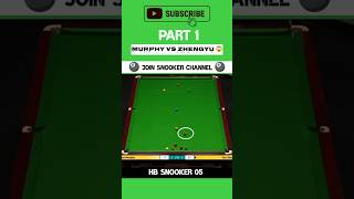 Murphy Vs Zhengyu 😱 the snooker match #snooker #snookerplayer #snookershots #shorts #sports