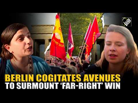 People protest at Berlin Brandenburg Gate as far-right AfD wins Saxony-Anhalt state elections