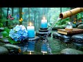 Healing Relaxing Music + Bamboo Water Sounds 🌿 Piano Music for Stress Relief, Sleep &amp; Meditation