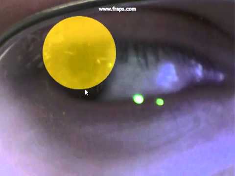 Controlling the cursor by tracking the eye/retina