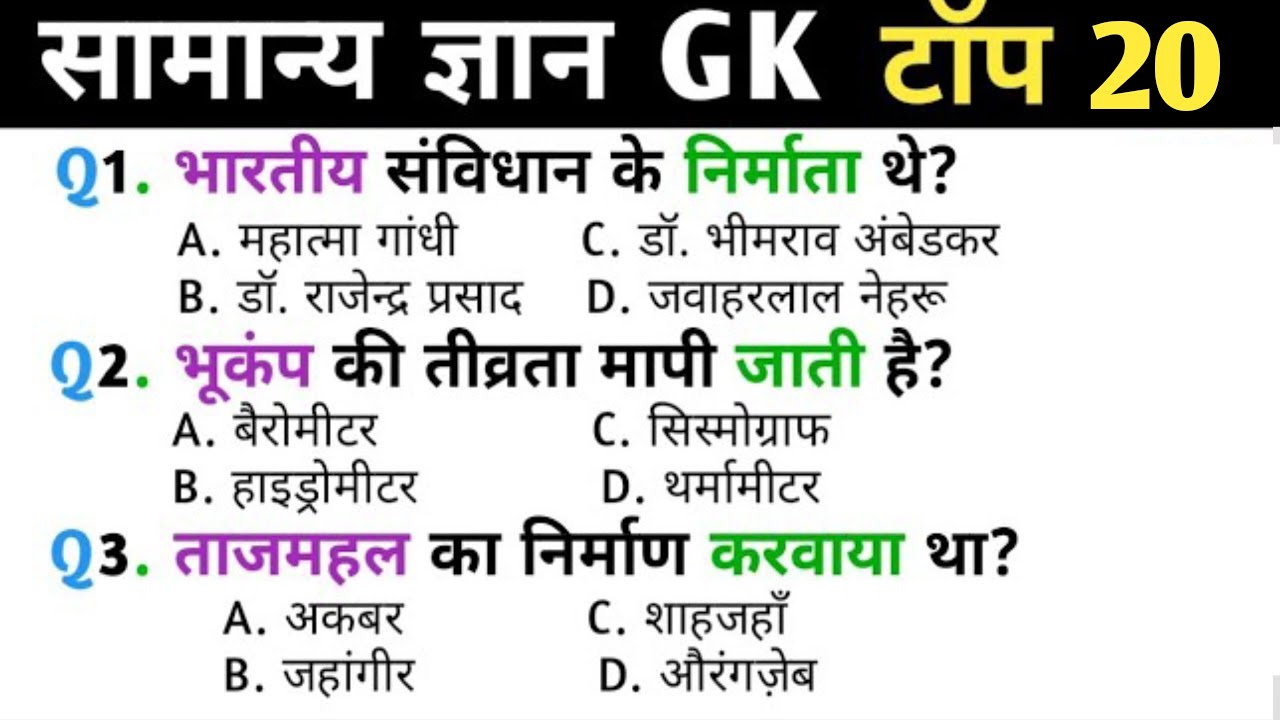 gk question | gk questions and answers | gk in hindi | gk gs practice set | gk quiz | सामान्यज्ञान