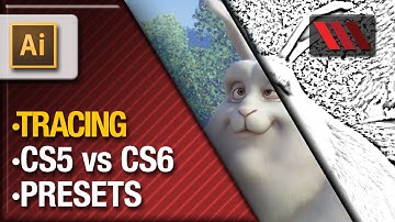 Adobe Illustrator - Tracing Tools CS5 vs CS6 (Tutorial by VOXLAB)