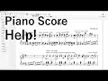 Piano Score "Help!"